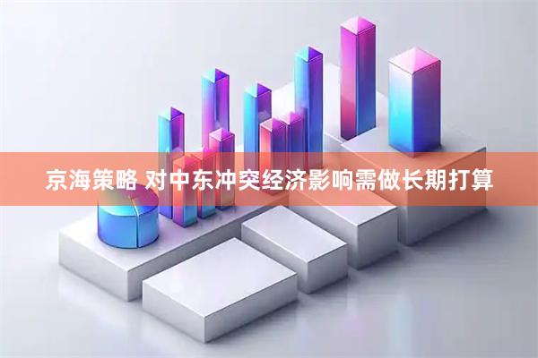 京海策略 对中东冲突经济影响需做长期打算